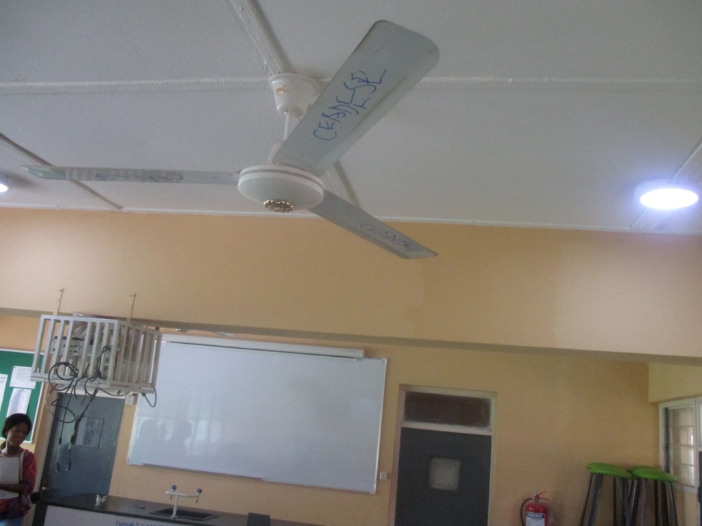 Ceiling fan at the PBST Laboratory 2