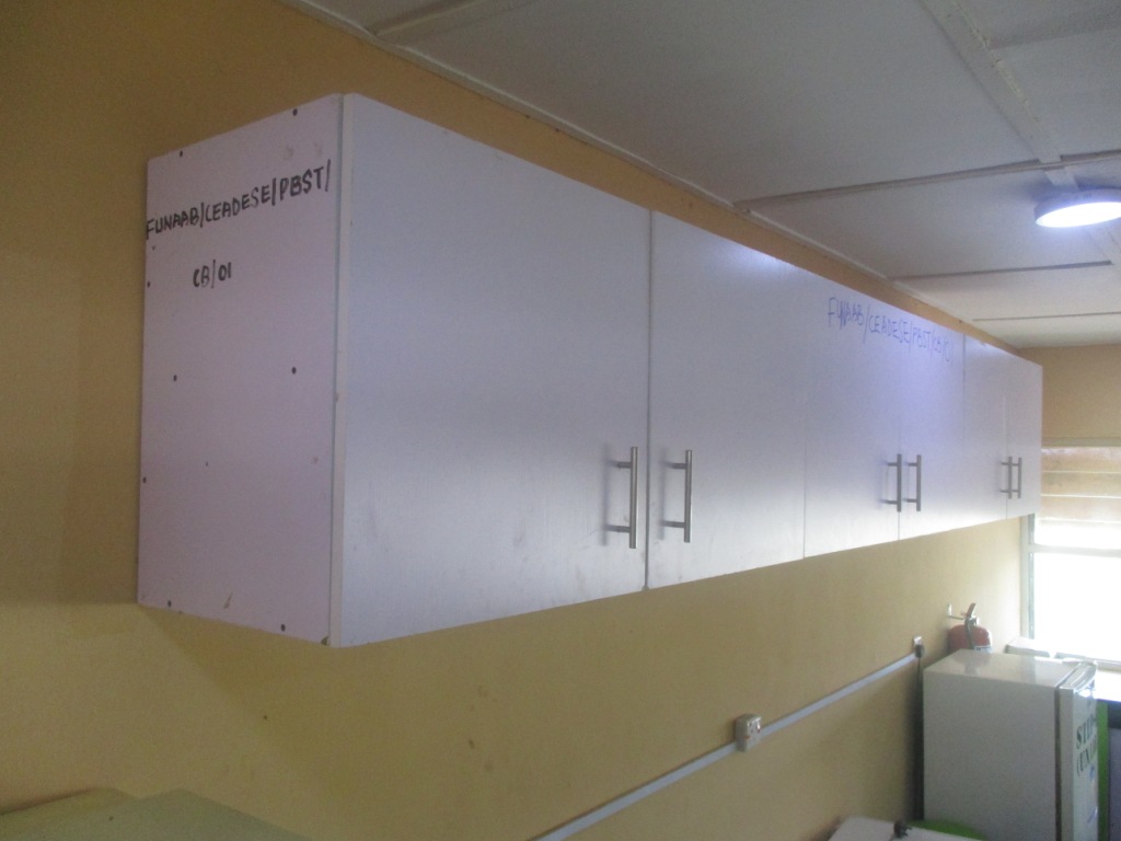 Wall Cabinets at the CEADESE PBST Laboratory (side view)