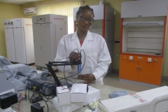 Laboratory Scientist working with pH Meter in the Central Laboratory