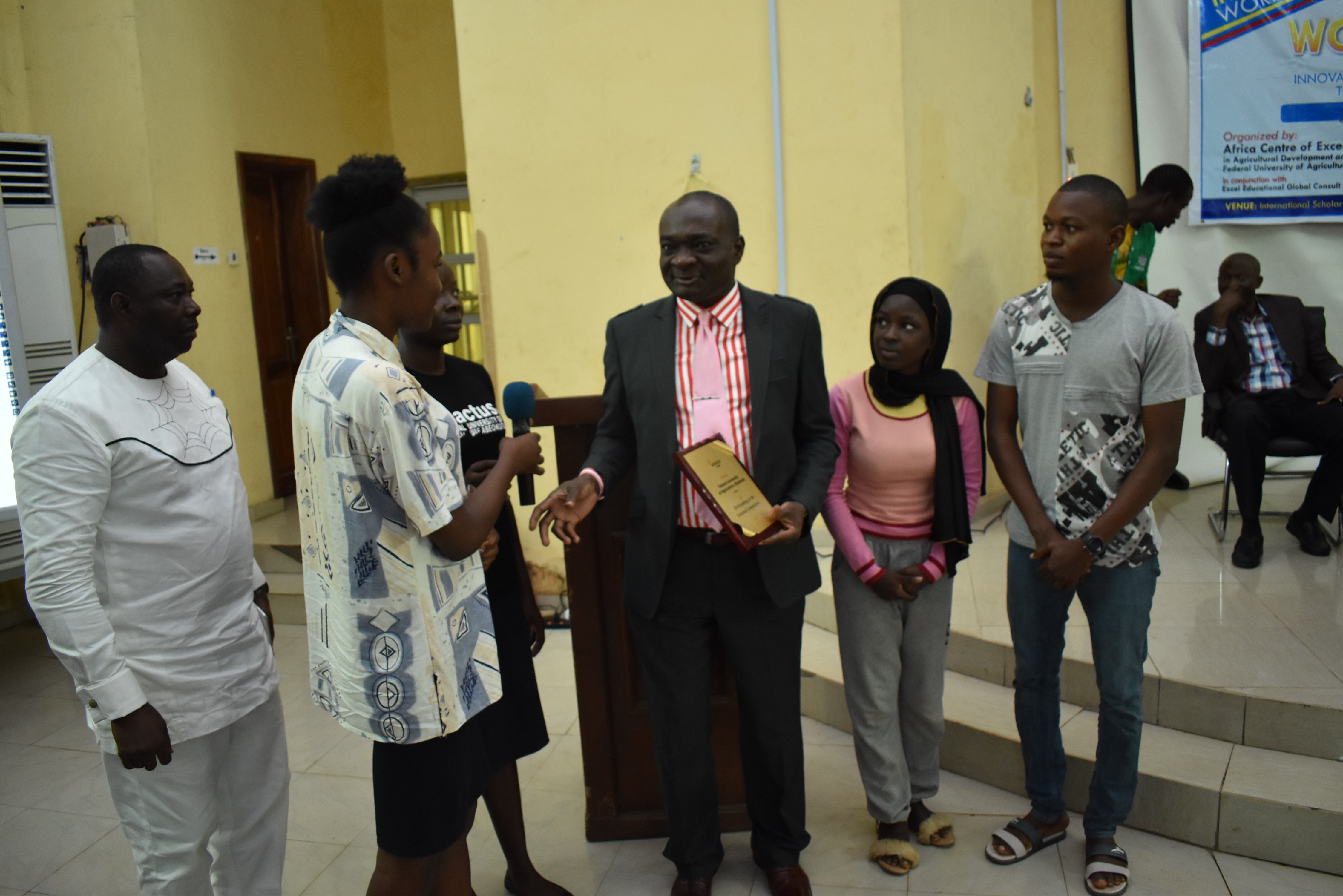 Presentation of Award to Students at the Learning Technology Workshop