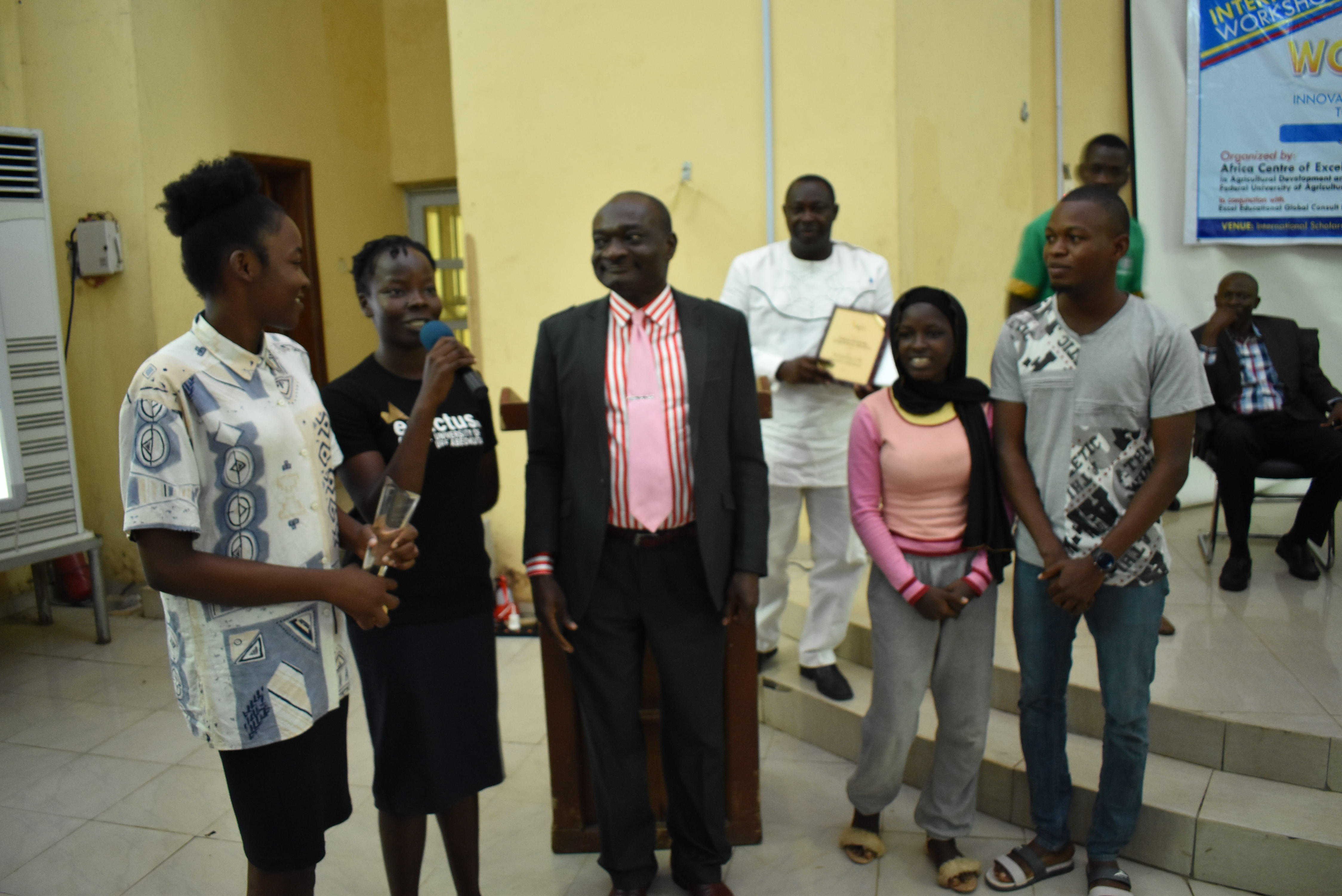 Presentation of Award to Students at the Learning Technology Workshop