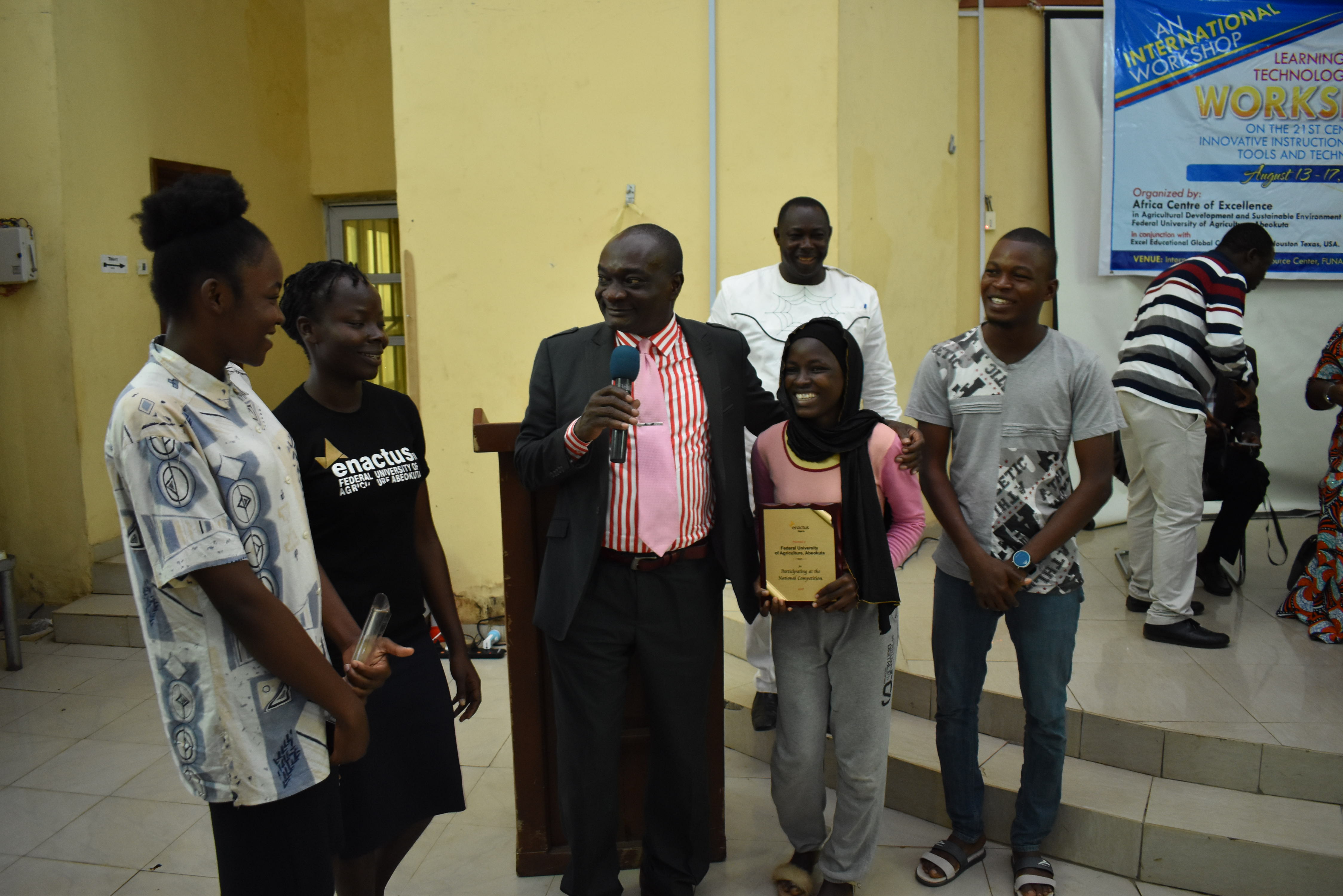 Presentation of Award to Students at the Learning Technology Workshop