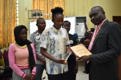 Presentation of Award to Students at the Learning Technology Workshop