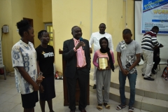 Presentation of Award to Students at the Learning Technology Workshop