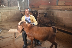 Kalahari buk with a CEADESE student