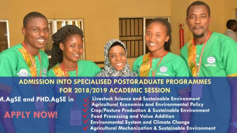 ADVERTISEMENT FOR ADMISSION INTO SPECIALISED POSTGRADUATE PROGRAMMES FOR THE 2018/2019 ACADEMIC SESSION