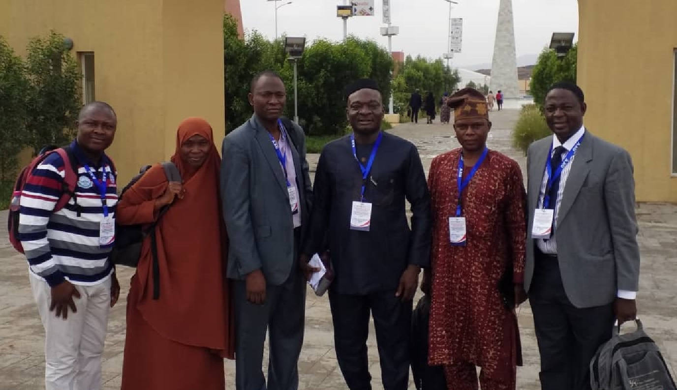 Djibouti is not a cocktail party, it is business unusual, the Vice-Chancellor, Professor Kolawole Salako (3rd Right) seems to portend in this group photograph with CEADESE Director, Professor Kayode Akinyemi (3rd Left) and other delegates.