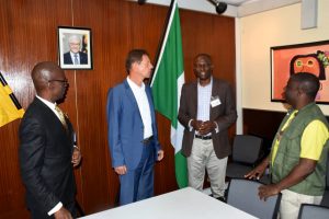 With the German Ambassador to Nigeria, Lagos