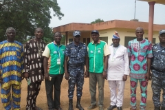 With the Benin Republic Policia Sector Commander, Kototapara